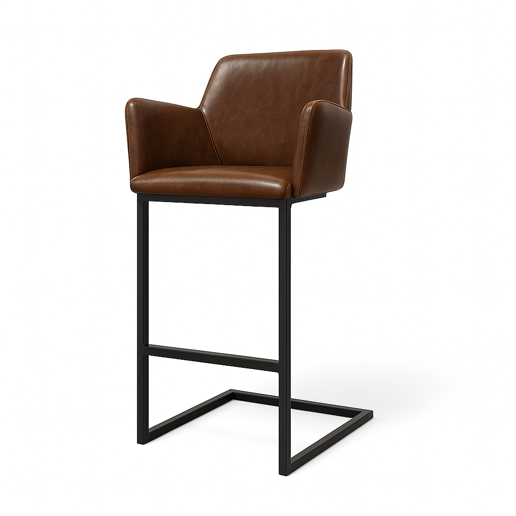 Barhocker aus Leder | Modell GIAN