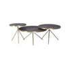 Set von 3 Couchtischen aus Eiche | Modell RION